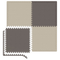 Мат-пазл Hop-Sport EVA 1см HS-A010PM - 4 частей бежево-коричневый