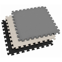 Мат-пазл Hop-Sport EVA 1см HS-A010PM - 9 частей черный/белый/серый