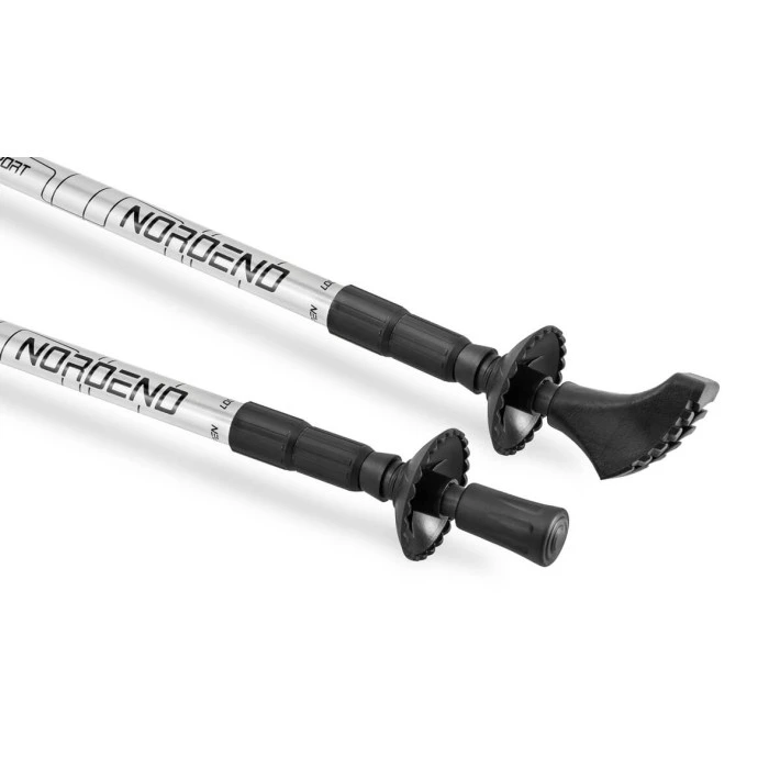 Трекинговые палки Hop-Sport Nordend серебристые