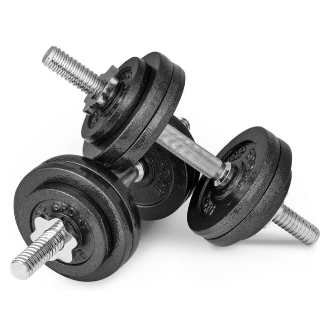 Гантелі металеві Hop-Sport New 2 х 15кг із рукавичками