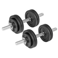 Гантелі металеві Hop-Sport New 2 х 15кг із рукавичками