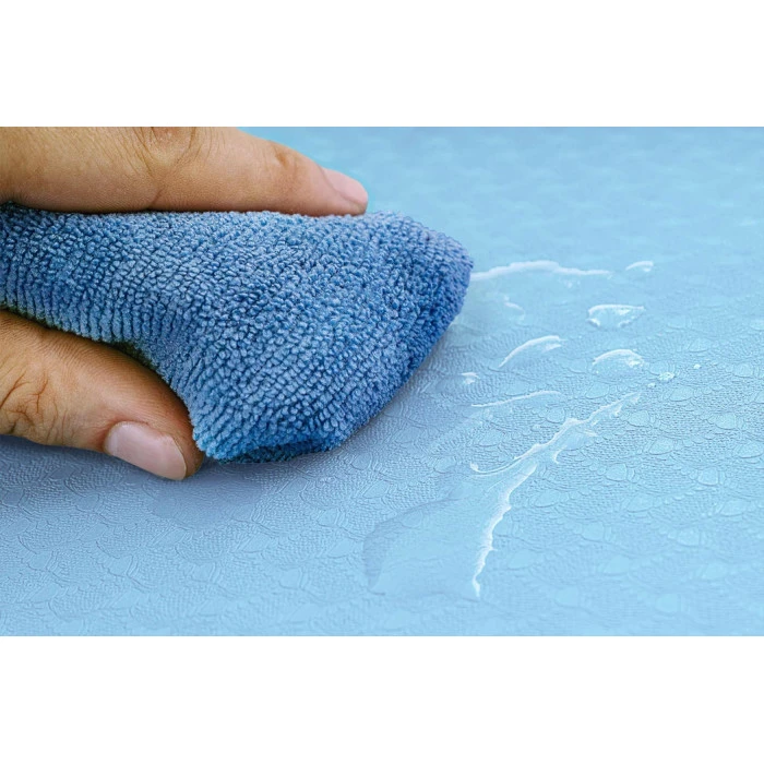 Фітнес-килимок з отворами Hop-Sport TPE 0,8см HS-T008GM синьо-блакитний