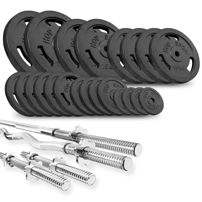 Набор STRONG 179кг со скамейкой HS-1075