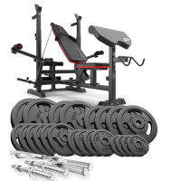 Набор STRONG 179кг со скамейкой HS-1075