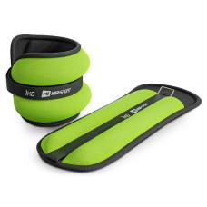 Обважнювачі для ніг та рук Hop-Sport HS-S002WB 2х1кг зелені