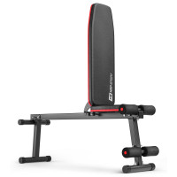 Набор Hop-Sport Premium 38кг со скамьей HS-1010 Pro, штангой и гантелями.