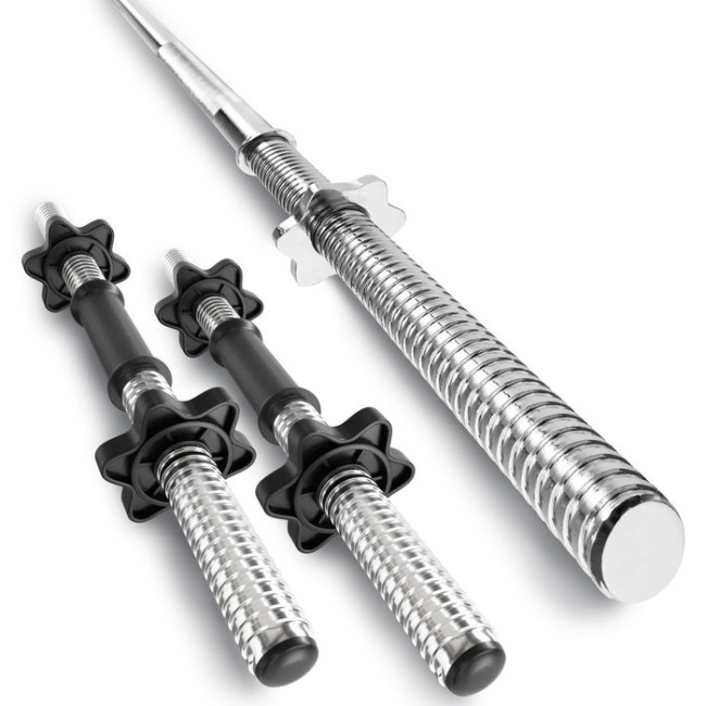 Набор Hop-Sport Premium 38кг со штангой и гантелями.