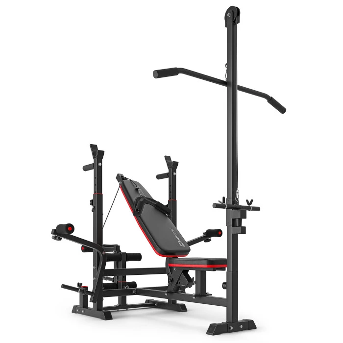 Набір Hop-Sport Premium 75кг з лавою HS-1075 Pro, штангами та гантелями