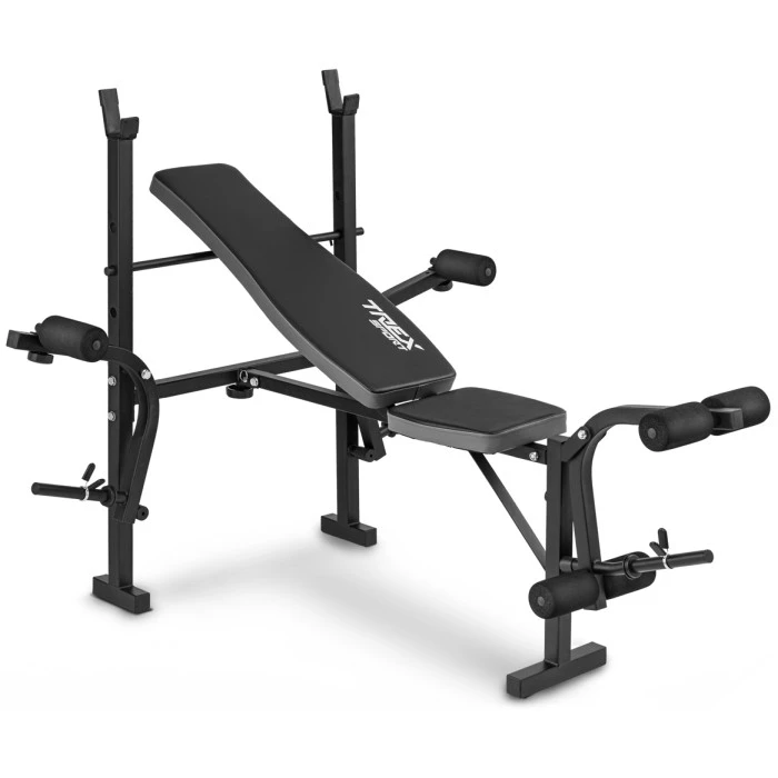 Набір Hop-Sport Premium 59кг з лавою TX-055 та штангою