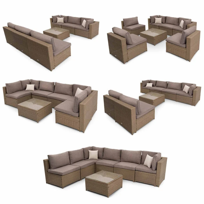 Набор садовой мебели Di Volio Torino Бежевый/Светло-серый