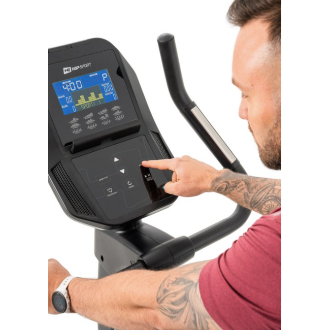 Велотренажер электромагнитный Hop-Sport HS-300H Aspect серый+мат