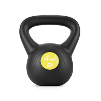 Гиря вінілова 4кг Hop-Sport HS-PB004KB чорна