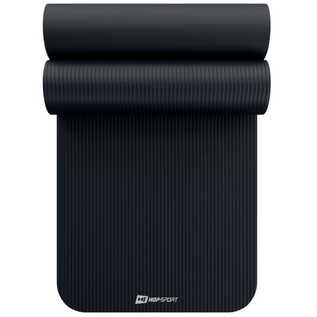 Коврик для йоги Hop-Sport HS-NB015GM NBR 1,5см чорний