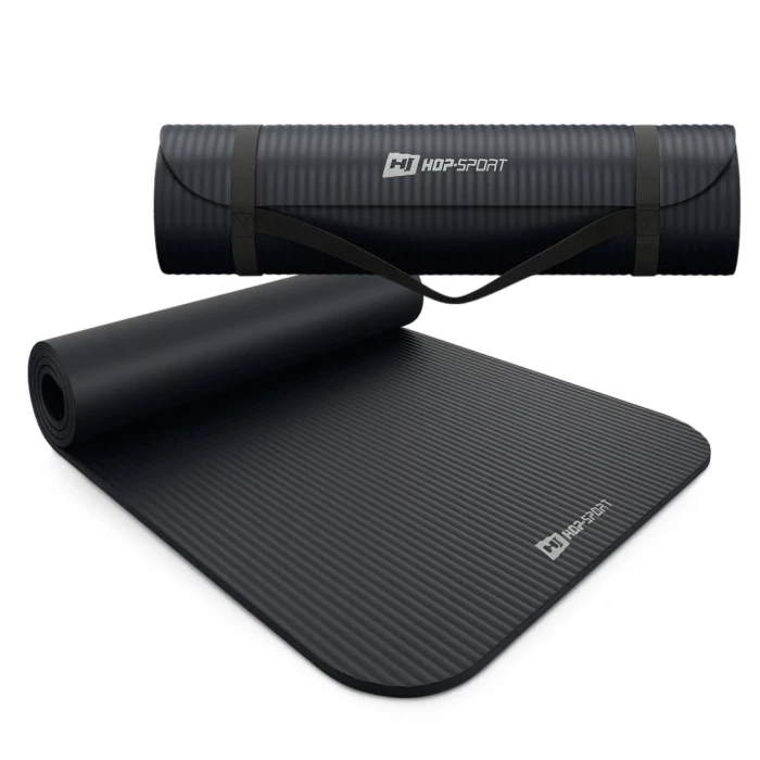 Коврик для йоги Hop-Sport HS-NB015GM NBR 1,5см чорний