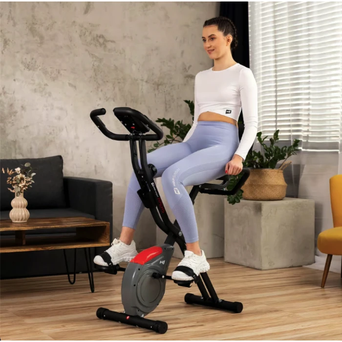 Велотренажер Hop-Sport HS-3030X Apeks X-Bike серый