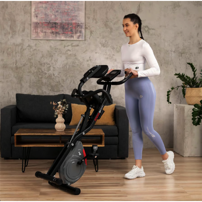 Велотренажер Hop-Sport HS-3030X Apeks X-Bike сірий