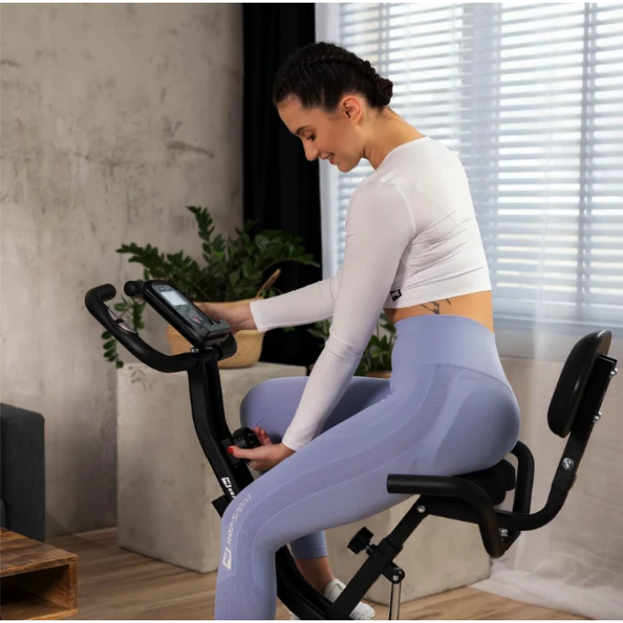 Велотренажер Hop-Sport HS-3030X Apeks X-Bike серый