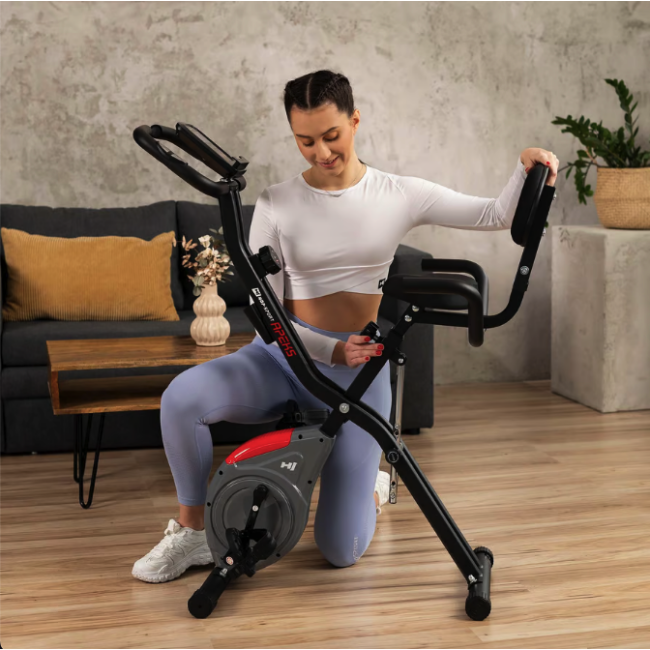 Велотренажер Hop-Sport HS-3030X Apeks X-Bike сірий
