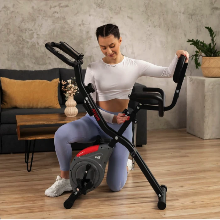 Велотренажер Hop-Sport HS-3030X Apeks X-Bike серый