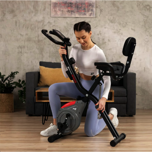 Велотренажер Hop-Sport HS-3030X Apeks X-Bike сірий