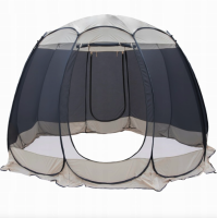 Садовая палатка-павильон Jumi Kibris складывается с москитной сеткой.