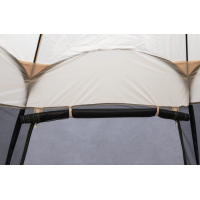 Садовая палатка-павильон Jumi Kibris складывается с москитной сеткой.