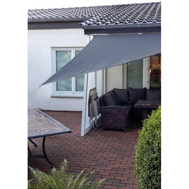 Тент-вітрило Jumi Garden сонцезахисний 3,6 х 3,6 х 3,6 м сірий