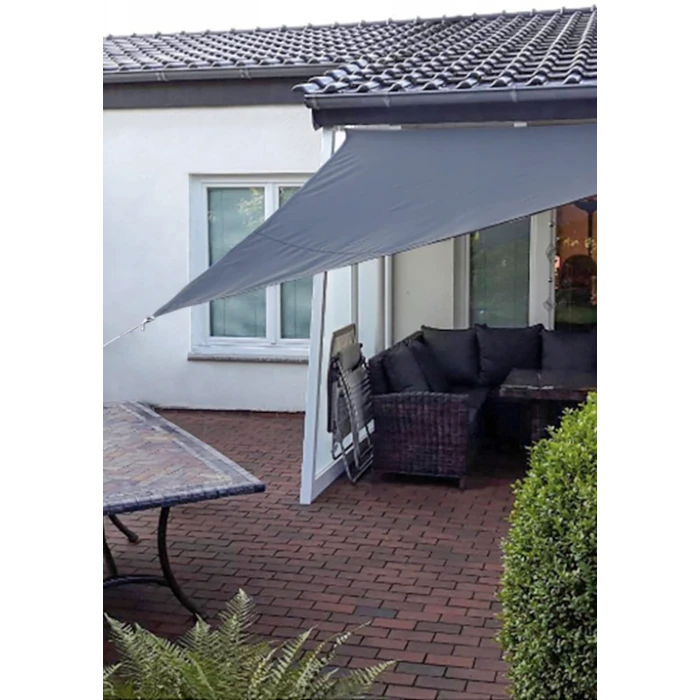 Тент-вітрило Jumi Garden сонцезахисний 3,6 х 3,6 х 3,6 м сірий