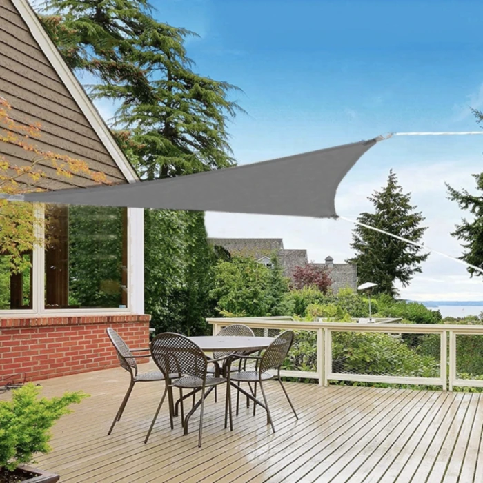 Тент-вітрило Jumi Garden сонцезахисний 3,6 х 3,6 х 3,6 м сірий