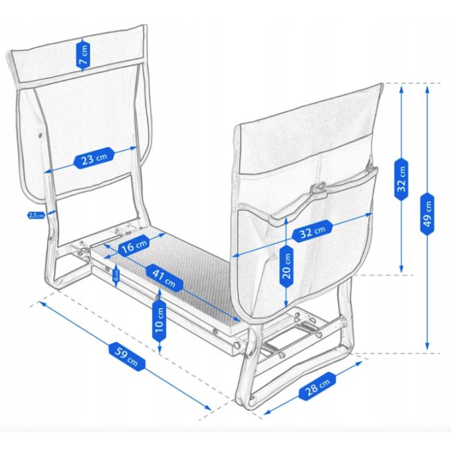 Садовая скамейка Jumi Iron со встроенным столом