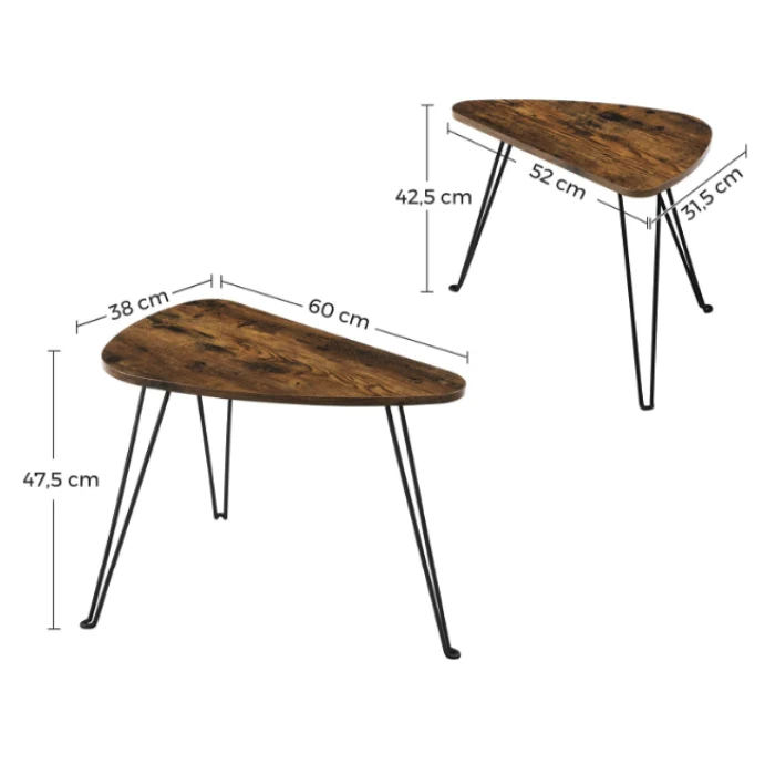 Комплект журнальних столиків Leobert Oskar в стилі Loft