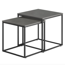 Комплект журнальных столиков Leobert Nika квадратный графитовый.
