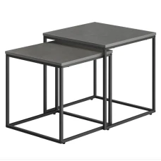 Комплект журнальных столиков Leobert Nika квадратный графитовый.