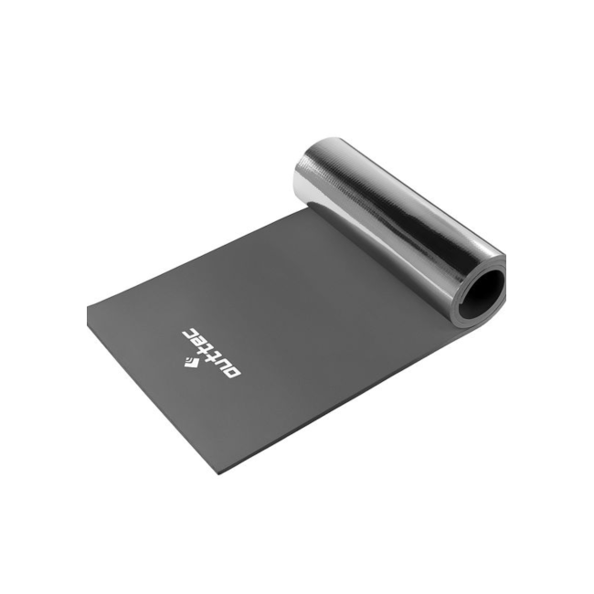 Коврик туристический фольгированный Outtec EVA 1см черный