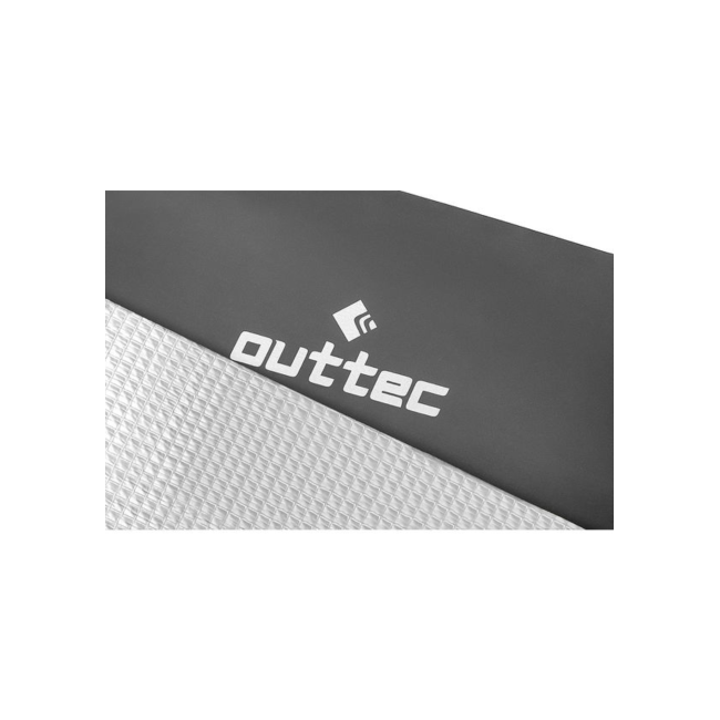 Коврик туристический фольгированный Outtec EVA 1см черный