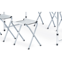 Стол туристический раскладной Outtec с 4 стульями черный