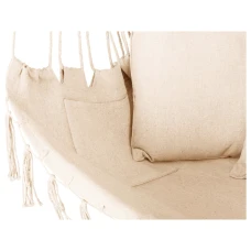 Бразильське крісло - гамак Outtec Boho XXL бежевий