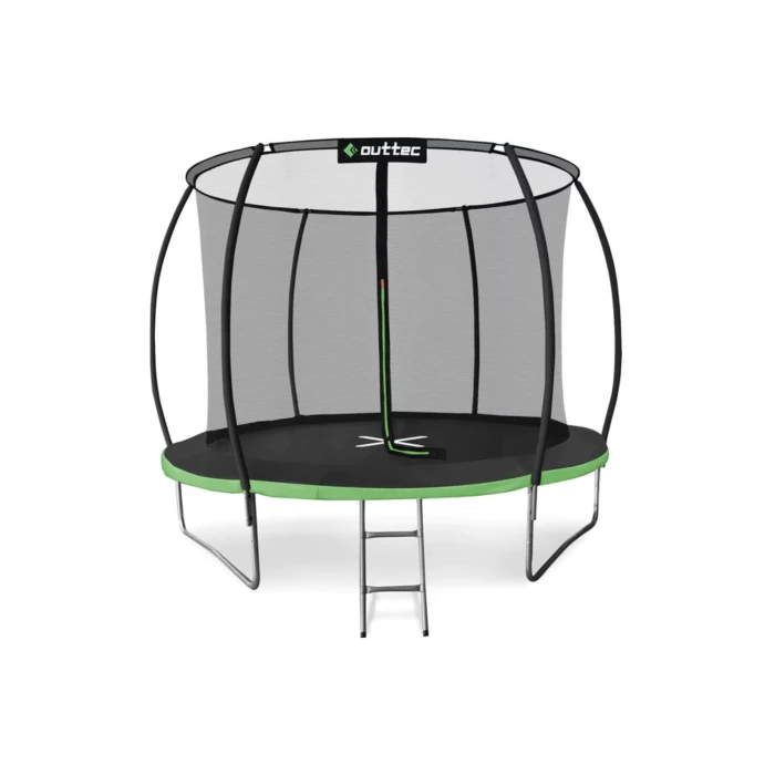 Батут Outtec Premium 10ft (312см) черно-зеленый с внутренней сеткой