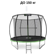 Батут Outtec Premium 10ft (312см) черно-зеленый с внутренней сеткой
