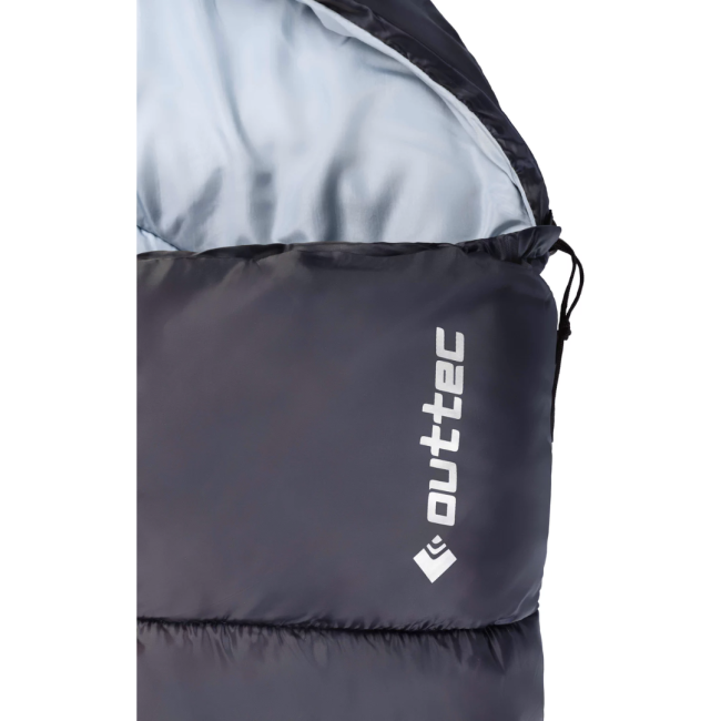 Спальний мішок ковдра Outtec демі з капюшоном синій