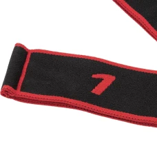 Резинка для фитнеса с петлями Queenfit 86,5х4см черно-красная