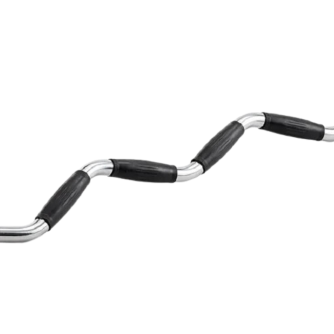 Гриф олімпійський York Fitness W-подібний 135см (50мм) з гумовими рукоятками