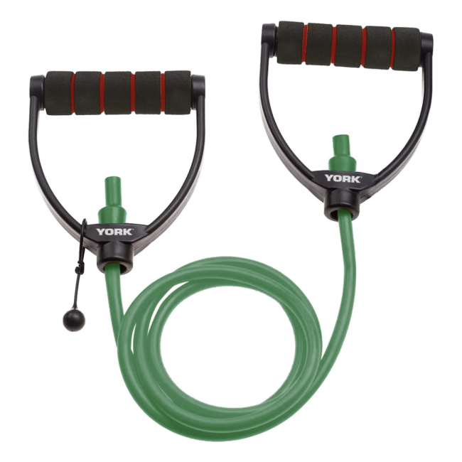 Эспандер трубчатый с ручками York X-Heavy, зеленый