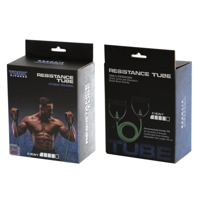 Еспандер трубчастий з ручками York X-Heavy, зелений