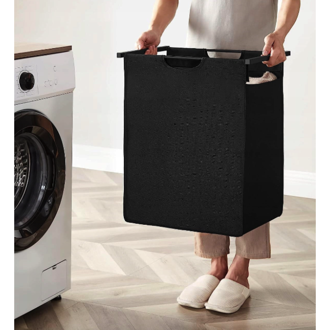 Корзина для белья Leobert Napoli 65 л в стиле Loft черный