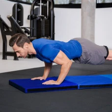 Мат гімнастичний твердий Gymtek 5см темно-синій