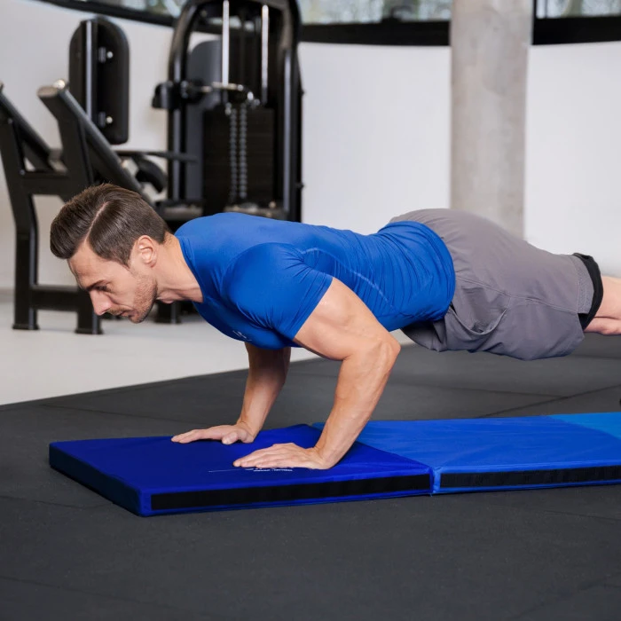 Мат гімнастичний твердий Gymtek 5см темно-синій