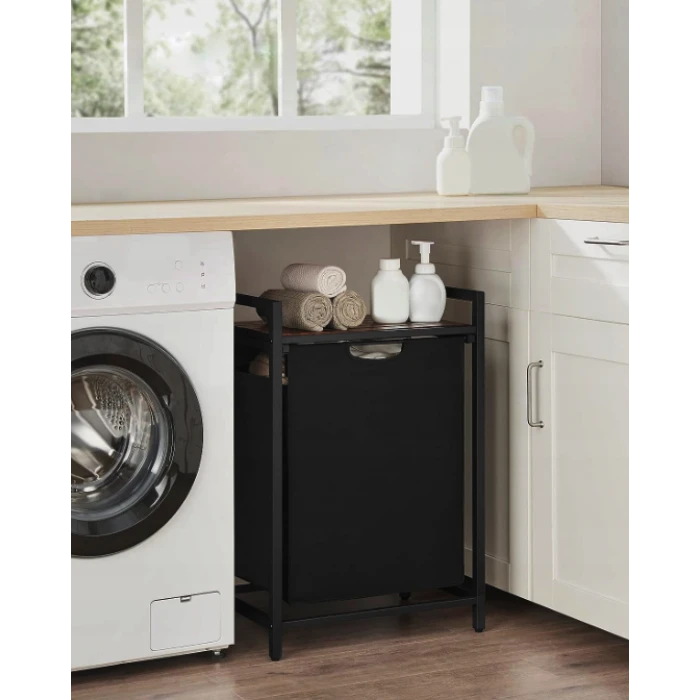 Корзина для белья Leobert Napoli 65 л в стиле Loft черный