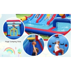 Надувной парк Costway Fun Kids с водными горками (без вентилятора)