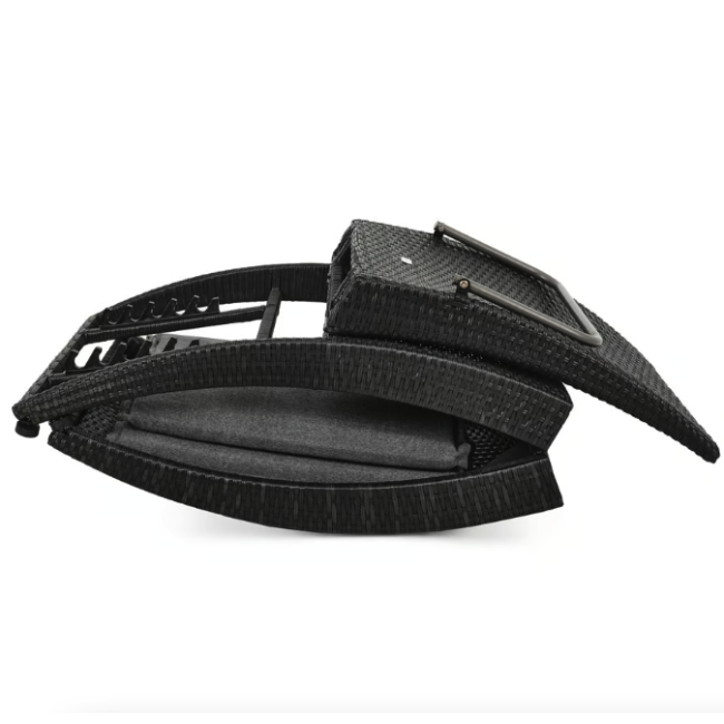 Садовый шезлонг Di Volio Ciampino черный/графитовый